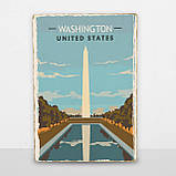 Дерев'яний постер Вашингтон (США) А5, фото 6