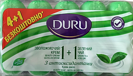 Мило Duru 1+1 екопак з екстрактом Зеленого чаю та зволожуючим кремом 4*80г, Duru, Арт.47906