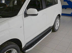 Бічні пороги Mitsubishi Outlander XL 2007-2010 (Allyans)