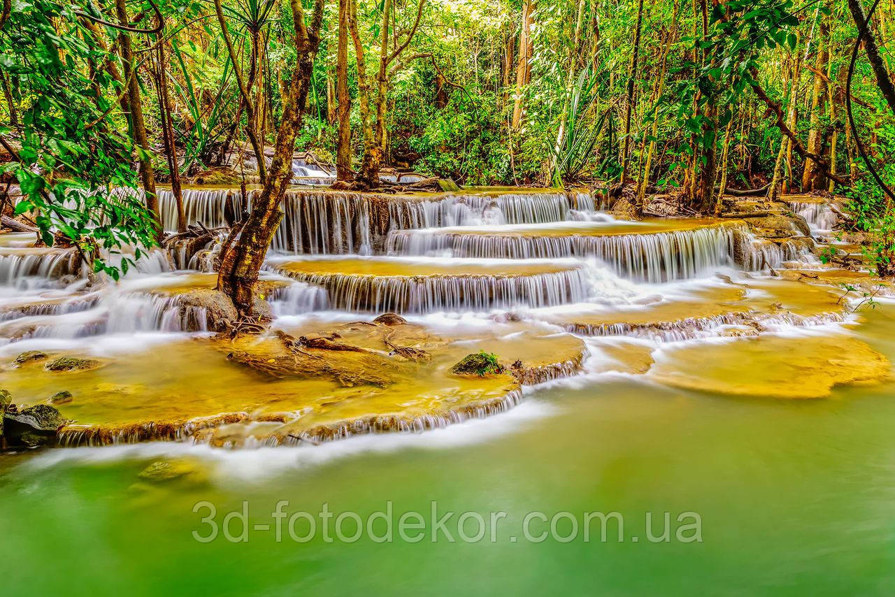 Фотошпалери "Жовтий водоспад" - Будь-який розмір! Читаємо опис!