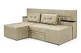 Диван трансформер Прайм (преміум) замша антикіготь айворі, фото 4