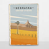 Дерев'яний постер Небраска А5, фото 6