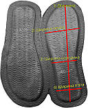 Слід підошви зі спіненого матеріалу Eva (ева) "Шкіряна", розмір 40-44, товщина 0,55-0,75 см. Чорного кольору 40, фото 2