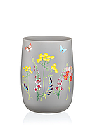 Boh. Herbal Grey/White Ваза 180 мм (b82510-OB474/458), Bohemia, Арт.43428