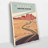 Дерев'яний постер Невада А5, фото 2