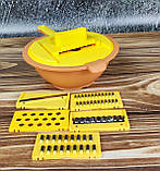 Ручна овочерізка-мультислайсер для овочів і фруктів FRICO FRU-285 9в1 Багатофункціональна овочерізка, фото 9