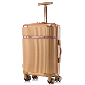 Дорожня Валіза на колесах для подорожей Semi Line 20" (S) Gold (T5667-2) Польща