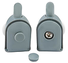 Ролики для душових кабін гідромасажних боксів Ruhhy A-43A+B комплект 8шт, фото 7