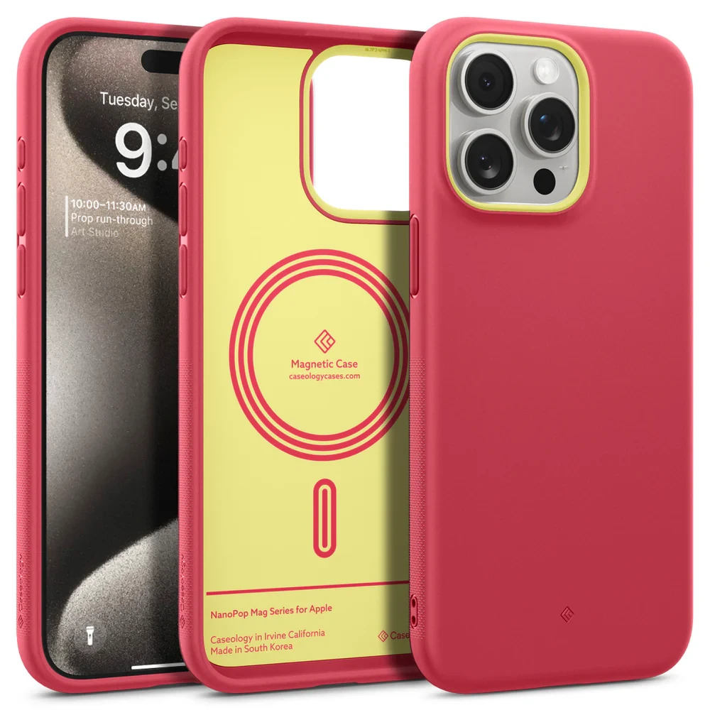 Чохол Caseology Nano Pop Mag Magenta Lychee для iPhone 15 Pro Max ACS06931, фото 1