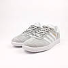 Чоловічі кросівки Adidas Gazelle Light Grey (Сірі) Взуття Адідас Газель замша шкіра повсякденні демісезон, фото 5