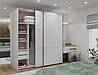 Шафа купе Doros G-Caiser Білий 2 ДСП / 3 частини 220х60х240 (42003007), фото 4