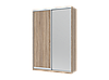 Шафа купе Doros Сіті Лайт Дуб Cонома 1 ДСП / 1 Дзеркало 150х60х225 (42002039), фото 2