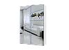 Шафа-купе Doros G-Caiser Білий 2 Дзеркала / 3 частини 160х60х240 (42002102), фото 4