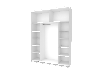 Шафа купе Doros G-Caiser Білий 2 Скла / 3 частини 180х60х240 (42005017), фото 3