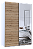 Шафа купе Doros G-Caiser Білий Дуб Евок 1 ДСП / 1 дзеркало 160х60х240 (42005071), фото 3