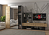 Шафа купе Doros G-Caiser Графіт Дуб Евок 1 ДСП / 1 Дзеркало 160х60х240 (42005072), фото 5