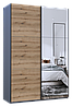 Шафа купе Doros G-Caiser Графіт Дуб Евок 1 ДСП / 1 Дзеркало 160х60х240 (42005072), фото 6
