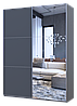 Шафа купе Doros G-Caiser Графіт Графіт 1 ДСП / 1 дзеркало 180х60х240 (42005088), фото 3
