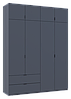Розпашна Шафа для одягу Doros Лукас Графіт/Графіт 180х50х240 (80736288), фото 7