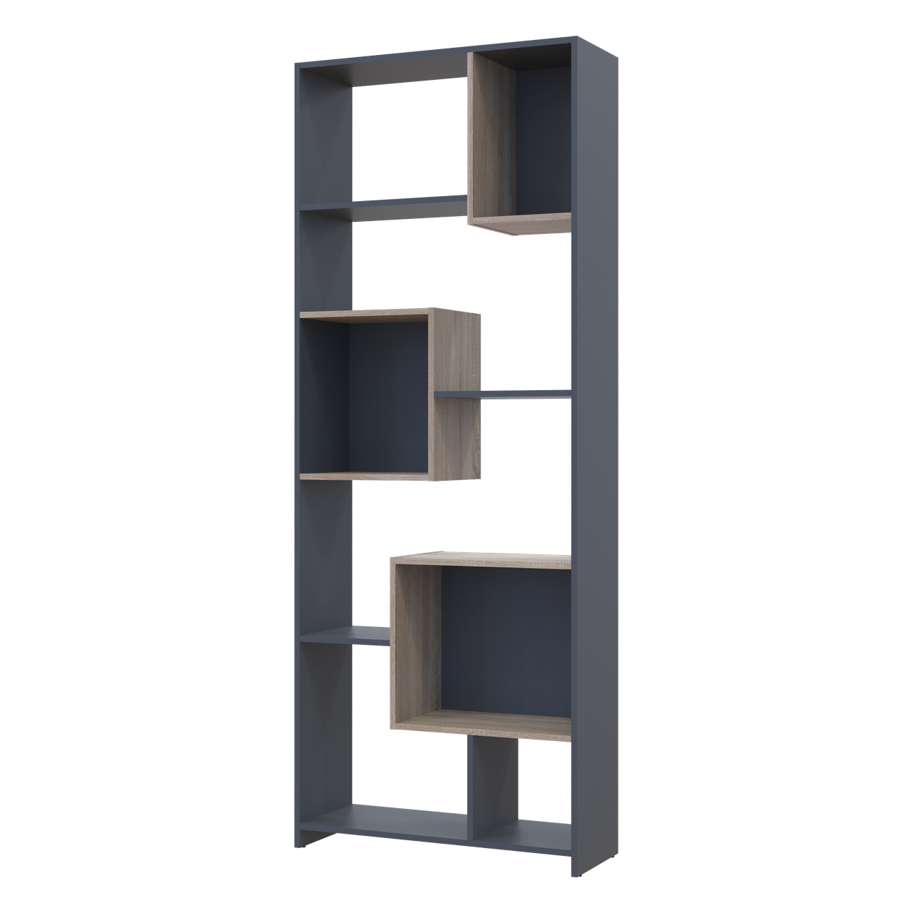 Етажерка висока Doros B1S Графіт/Дуб Сонома 81х30х210 (41516040), фото 1