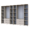 Розпашна Шафа для одягу Doros Гелар комплект Кашемір 4+4 ДСП 310х49.5х203.4 (80737642), фото 4