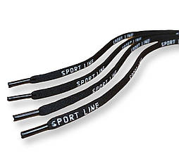 Шнурки "SPORT LINE" чёрные довжина 120 см