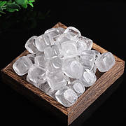 Гірський кришталь, кубик 2*2 см, оброблений натуральний прозорий мінерал, вага 15-20 грам