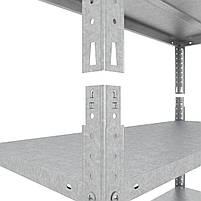 Стелаж оцинкований 180х90х50 см 5 полиць метал на болтах для підвалу | Стелаж для магазину, фото 3