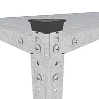 Стелаж оцинкований 180х90х50 см 5 полиць метал на болтах для підвалу | Стелаж для магазину, фото 4