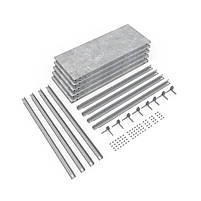 Стелаж оцинкований 180х90х50 см 5 полиць метал на болтах для підвалу | Стелаж для магазину, фото 5