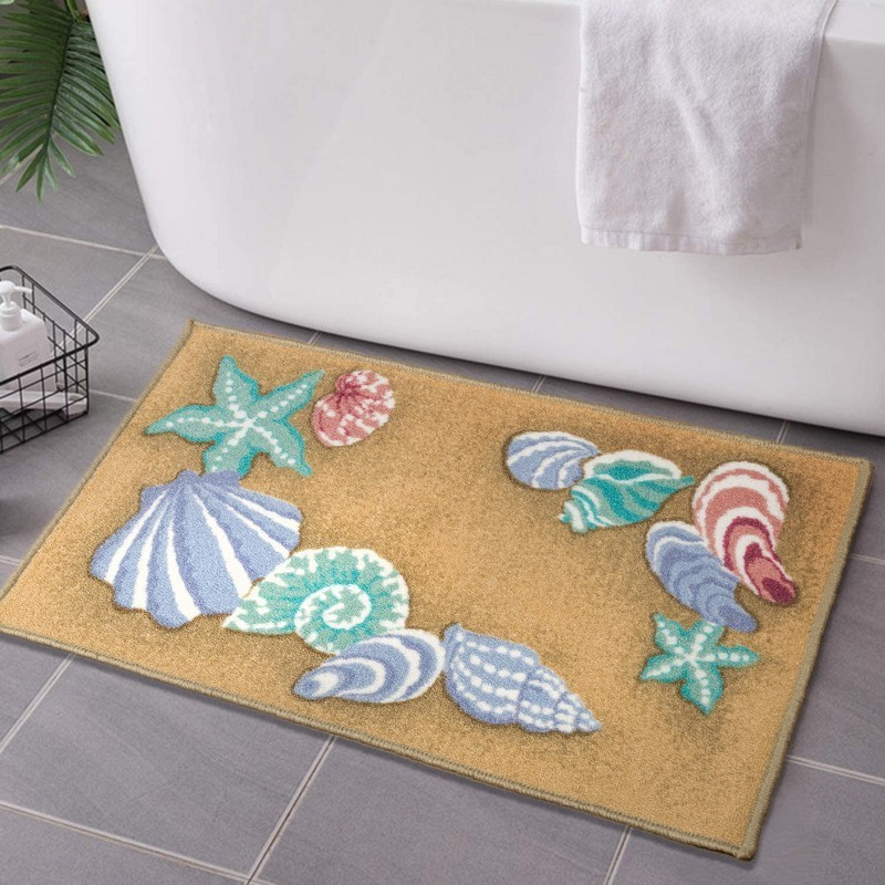Килимок у ванну кімнату MAC Carpet Taba 284В 40х60 см Бежевий