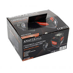 Нівелір з лазерною проекцією 630-670 нм Kraft&Dele KD10308 рівень з акумуляторним живленням