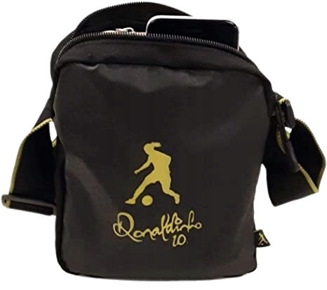Чоловіча Сумка buuba наплічна Ronaldinho 10 Shoulder bag чорна