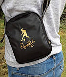 Чоловіча Сумка buuba наплічна Ronaldinho 10 Shoulder bag чорна, фото 3