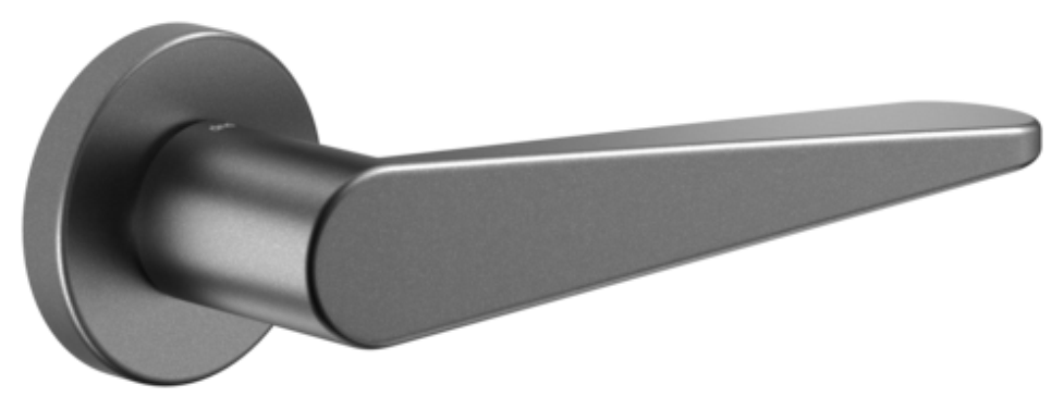 Дверна ручка на розетці DND by Martinelli IKI антрацит IK12-ZAN