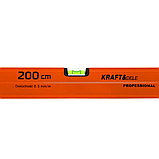 Рівень для будівництва 200см, 3 циліндри Kraft&Dele KD10316 рівень для ремонту, фото 4