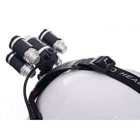 Налобний акумуляторний ліхтарик 2000 Лм, LED Kraft&Dele KD1247 потужний налобний ліхтар