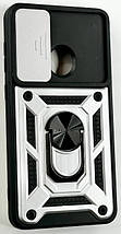 PC + TPU чохол Camshield Armor для ZTE Blade A31 / сріблястий, фото 3