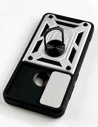 PC + TPU чохол Camshield Armor для ZTE Blade A31 / сріблястий, фото 2