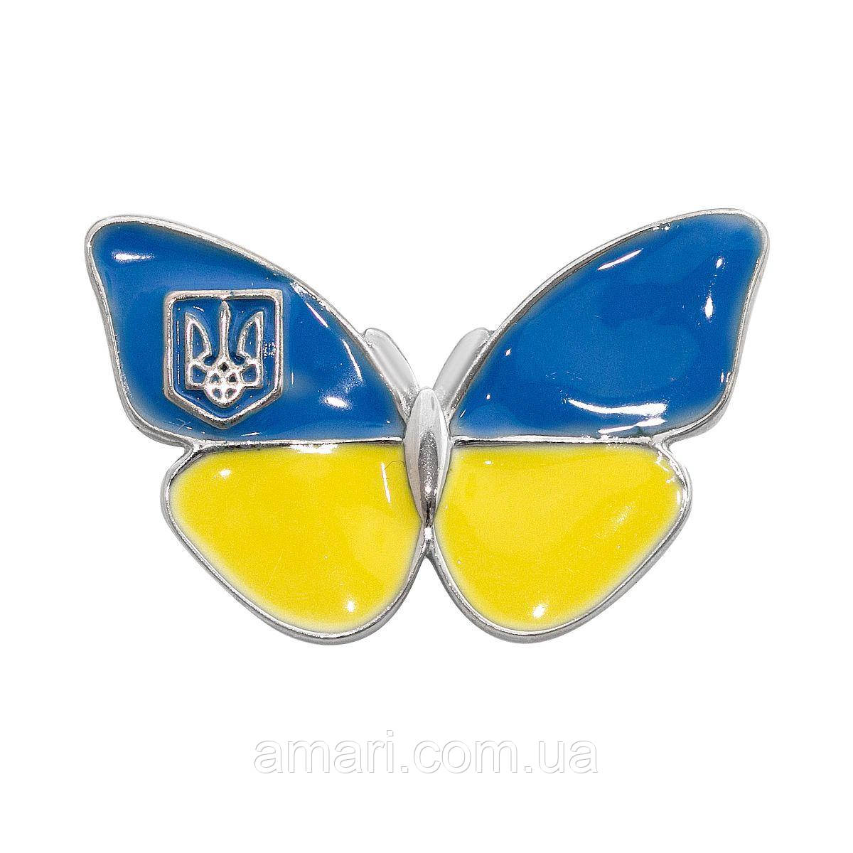Срібна брошка Komilfo з ємаллю (2157113)