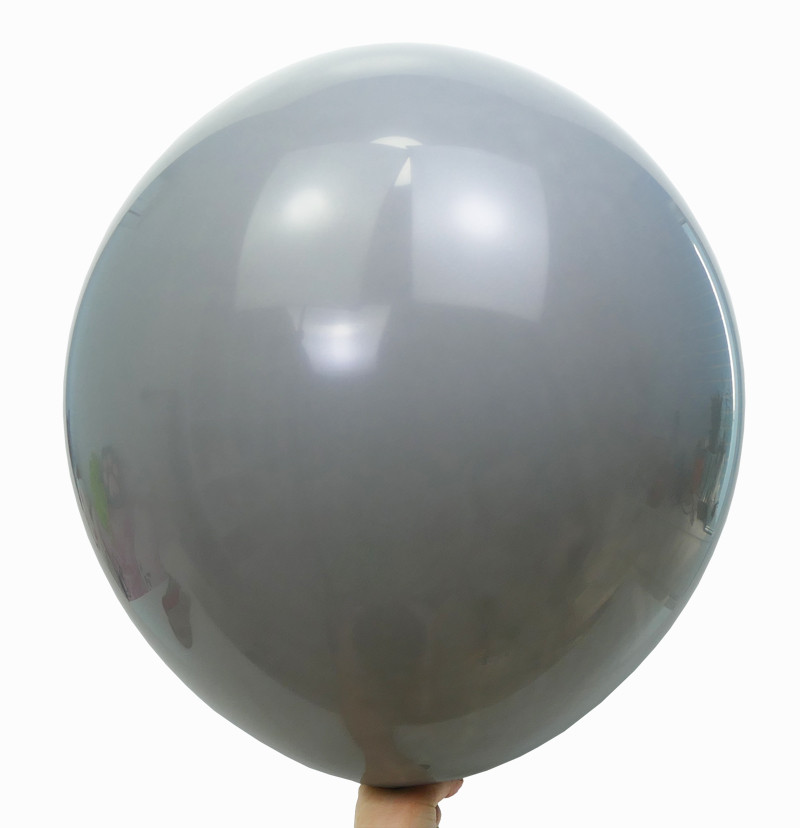 Велика Повітряна Куля Latex Balloon 18 дюймів 45 см Сірий (00953)