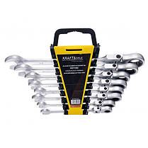 Набір гайкових ключів рожкових 8шт. Kraft&Dele KD11302 набір ключів ріжкових, фото 3