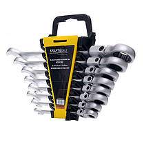 Набір гайкових ключів рожкових 8шт. Kraft&Dele KD11302 набір ключів ріжкових, фото 5