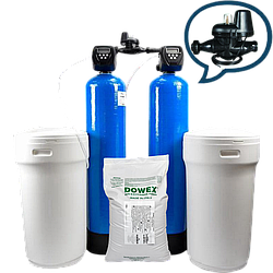 Система пом'якшення води 1252 Clack C I Duplex + Clack NHWBP (перекриття потоку)