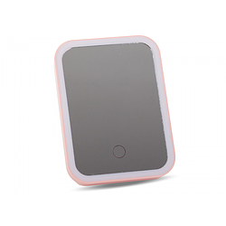 Дзеркало для макіяжу з підсвіткою My Fold Jin Ge JG-002 Рожеве