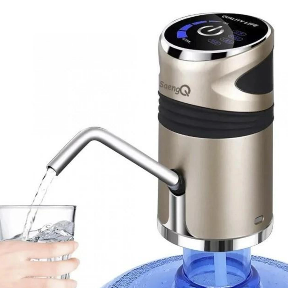 WATER DISPENSER насос портативний насос для води диспенсер для пляшки питної води з акумулятом 1200 мА·год, фото 1