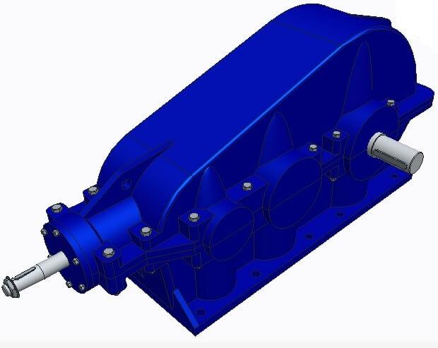 Редуктор КЦ2-500-28 триступінчатий конічно-циліндричний
