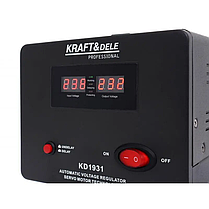Стабілізатор напруги 230В, 1 кВА Kraft&Dele KD1931 стабілізатор напруги для офісу, фото 3