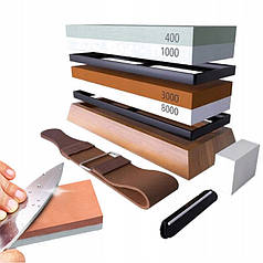 Професійний набір для заточки ножів 400-8000 Kraft&Dele KD10576 двосторонні точильні камені