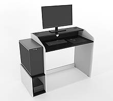 Геймерський ігровий стіл Wakanda каркас ДСП Білий (Zeus ТМ)